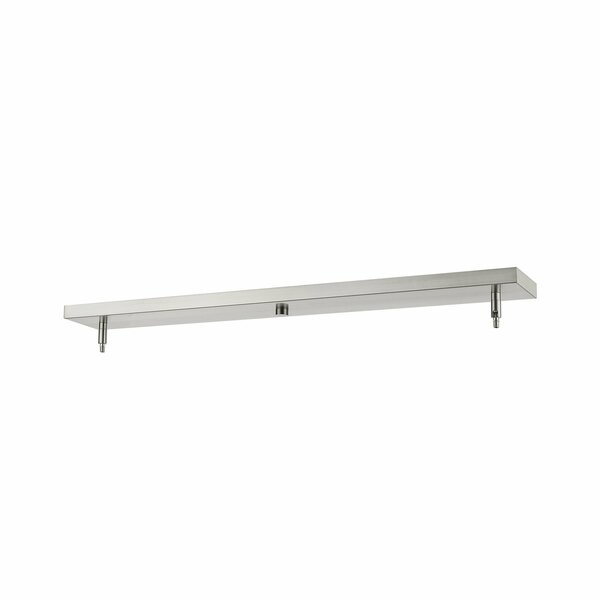 Z-Lite Multi Point Canopy Ceiling Plate, 2-Light, 4.5 In.W x 34 In.L x  In.H, Brushed Nickel CP3402-BN